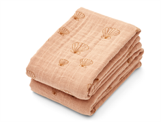 Liewood Lewis seashell pale muslin cloth (2-pack)